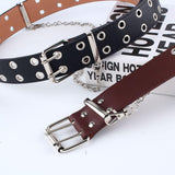 Vegan Leather Belt With Chain