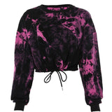 Tie Dye Sweater & Shorts Tracksuit Set