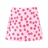 Pink Floral Mini Skirt