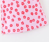 Pink Floral Mini Skirt