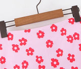 Pink Floral Mini Skirt