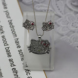 CZ Diamond  Hello Kitty Necklace