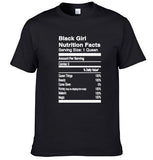 Black Girl Nutrition Facts Tee