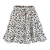 Ruffled Floral Mini Skirt