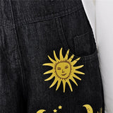 Sun Moon Stars High Waisted Jeans
