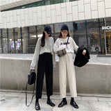 High Waisted Straight Leg Sweatpants