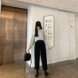 High Waisted Straight Leg Sweatpants