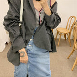 High Waisted Vintage  Split Denim Midi Skirt