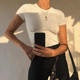 Ribbed Supported Basic Tee