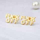 F Off Earrings