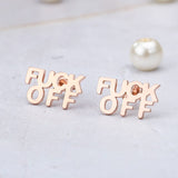 F Off Earrings