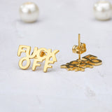 F Off Earrings