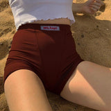 99% Angel High Waisted Embroidered Shorts