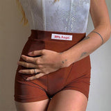 99% Angel High Waisted Embroidered Shorts