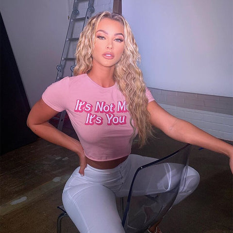 "It's Not Me It's You" Cropped Tee