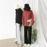 High Waisted Cotton Unisex Sweatpants