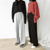 High Waisted Cotton Unisex Sweatpants