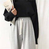 High Waisted Cotton Unisex Sweatpants