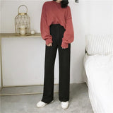 High Waisted Cotton Unisex Sweatpants