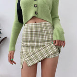 Plaid Mini Skirt