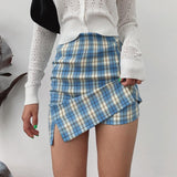 Plaid Mini Skirt