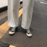 High Waist Straight Leg Jeans
