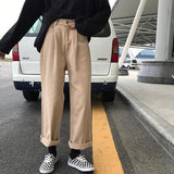 High Waist Straight Leg Jeans