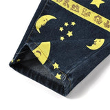 Sun Moon Stars High Waisted Jeans