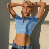 Preppy Short Sleeve Mini Skirt 2 Piece Set