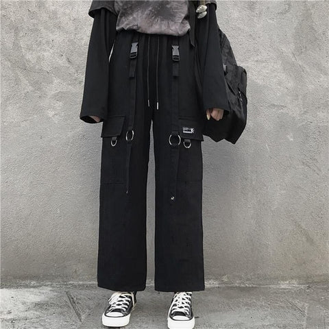 Black Unisex Cargo Pants