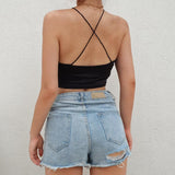 Bandana Spaghetti Strap Crop Top