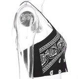 Bandana Spaghetti Strap Crop Top