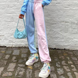 Deconstructed High Waist Sweatpants