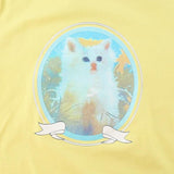 White Kitty Retro Top