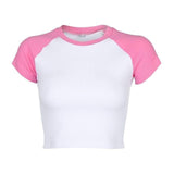 Cropped Retro Ringer Tee