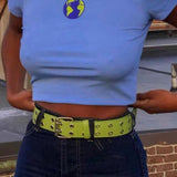 Earth Embroidered Retro Top
