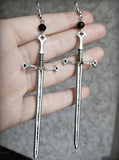 SILVER SWORD EARRINGS