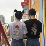 Give You A Rose Embroidered Tee
