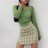 Plaid Mini Skirt