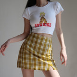 Plaid Mini Skirt