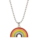 Rainbow Flower Necklace
