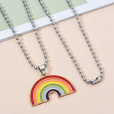 Rainbow Flower Necklace