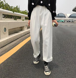 High Waist Straight Leg Jeans