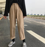 High Waist Straight Leg Jeans