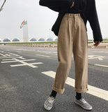 High Waist Straight Leg Jeans