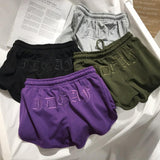 IDGAF Embroidered Shorts