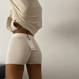 Ribbed Short Shorts
