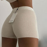 Ribbed Short Shorts