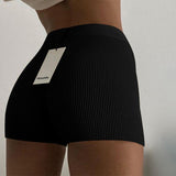 Ribbed Short Shorts
