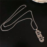 Steel Skateboard Necklace